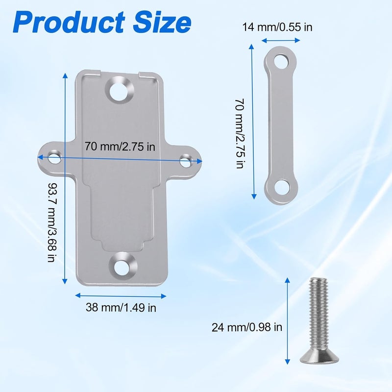 Vilapow Billet Flex Fuel Sensor Mount for GM Flex Fuel Sensor Bracket 13577429 57824279 E85 Sensors Aluminum Mount with Screws - Image 2